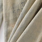 Muddy Wash Panel Stitching Barrel-Leg Jeans
