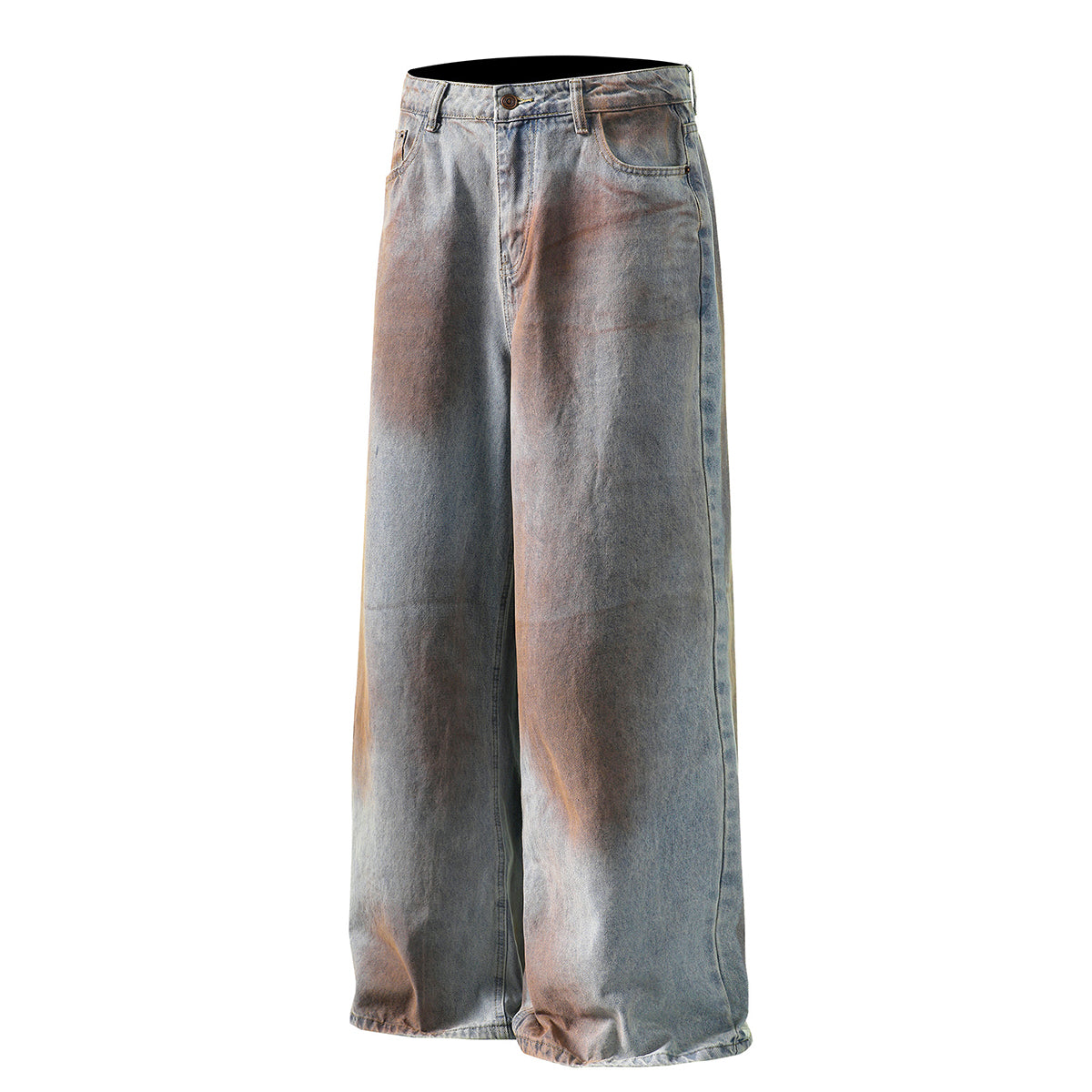 Vintage Rust Wash Loose Fit Jeans