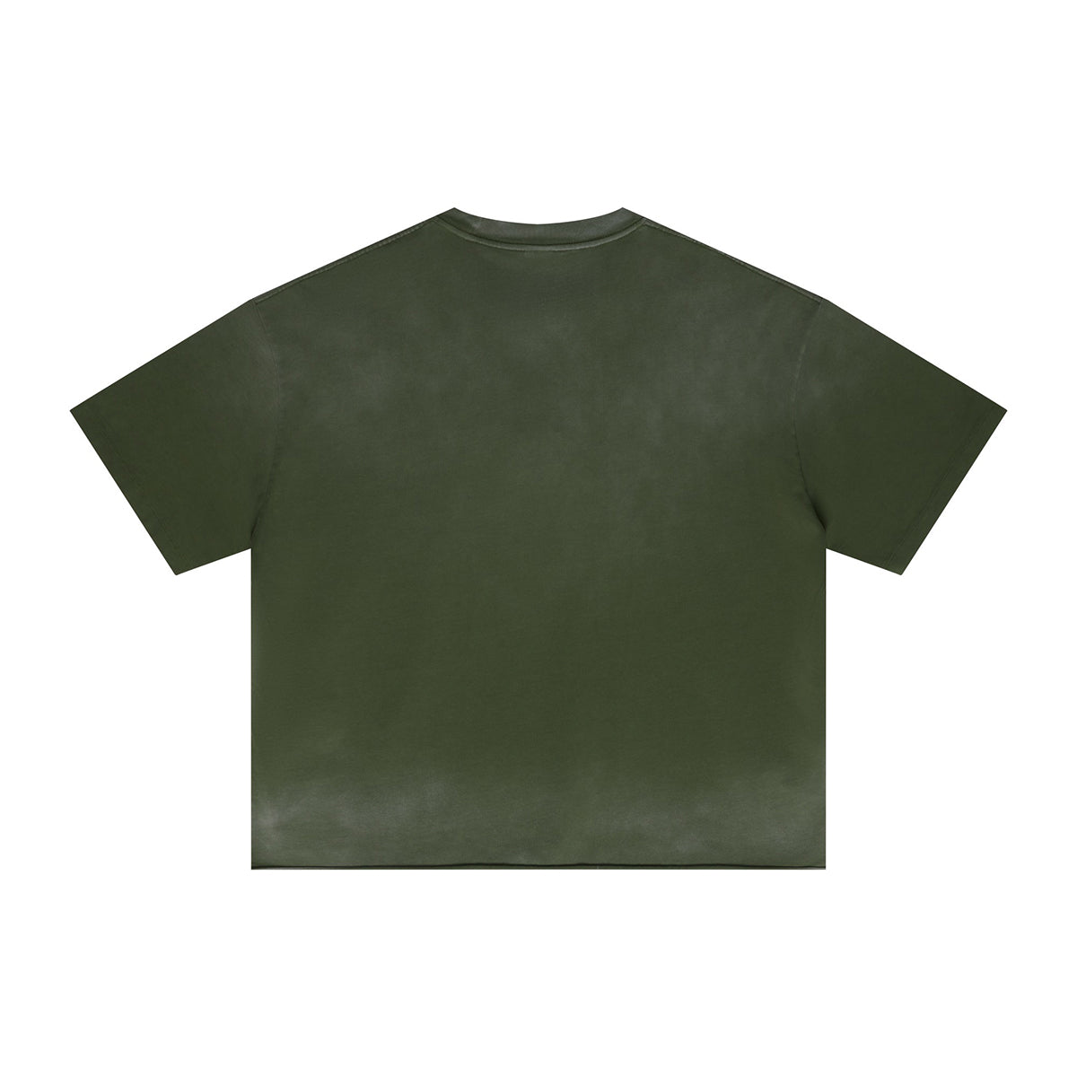 Boxy Raw Edge Washed Loose Short Sleeve Tee