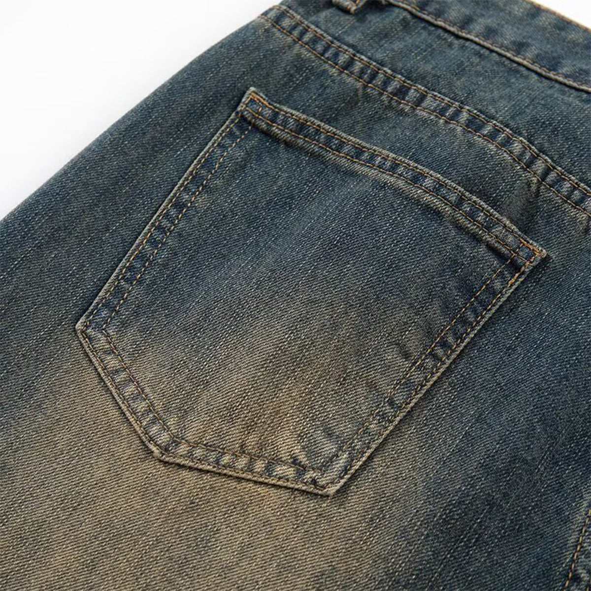 Vintage Wash Wide Leg Denim Shorts