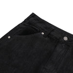 Street Deconstructed Embroidered Slim Flare Jeans