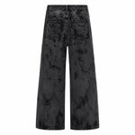 Vintage Smoke Wash Relaxed Flare Denim Jeans