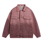 Retro Japanese Loose Gradient Denim Jacket Men & Women