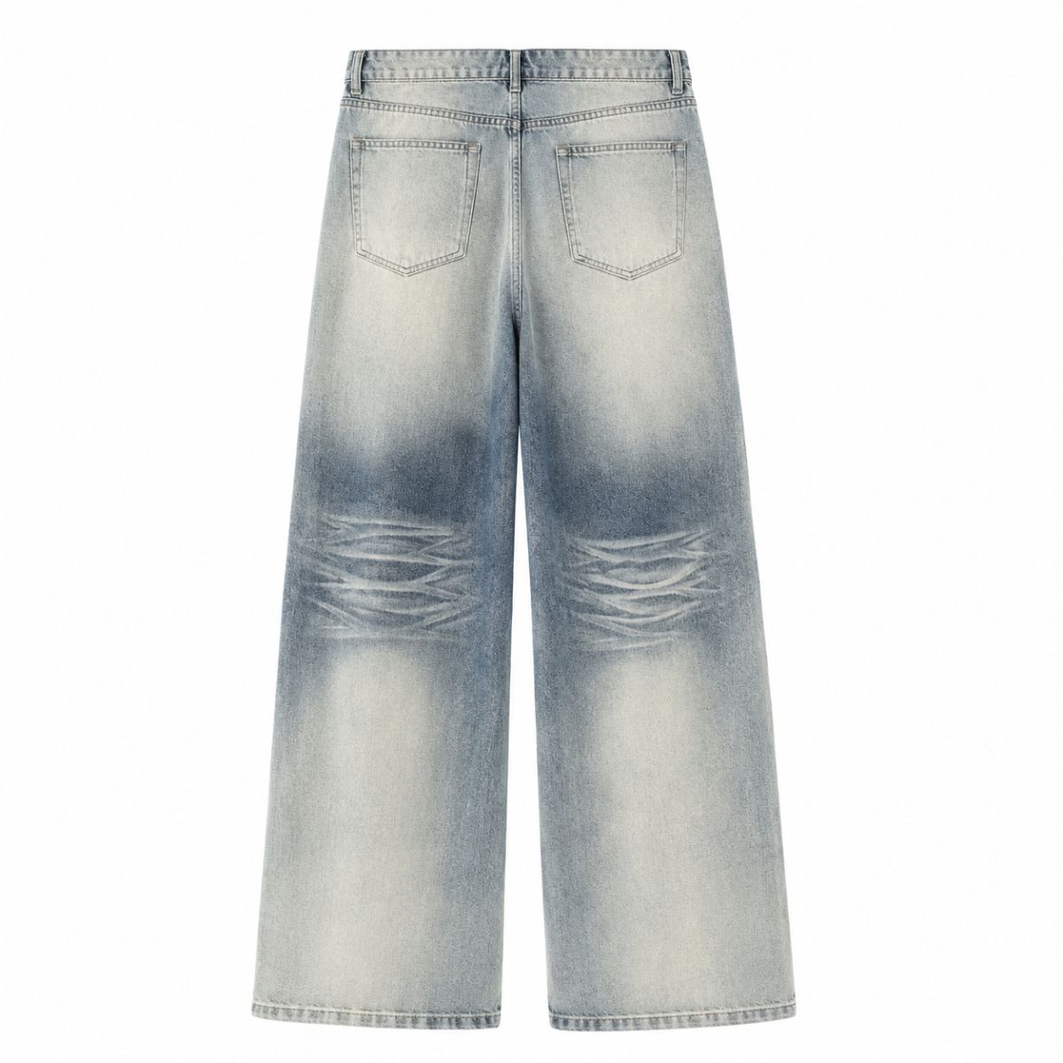 Vintage Fade Relaxed Straight Leg Denim Jeans