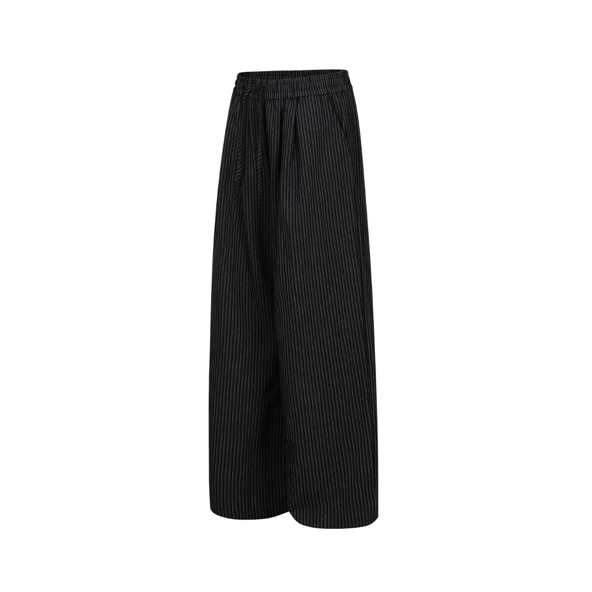 Vintage Striped Wide Leg Suit Trousers