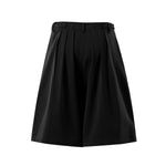 Vintage Pleated Wide Leg Cropped Trousers