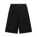 Contrast Stitch Utility Denim Shorts