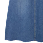 Sleeveless Cut-Out Denim Maxi Dress