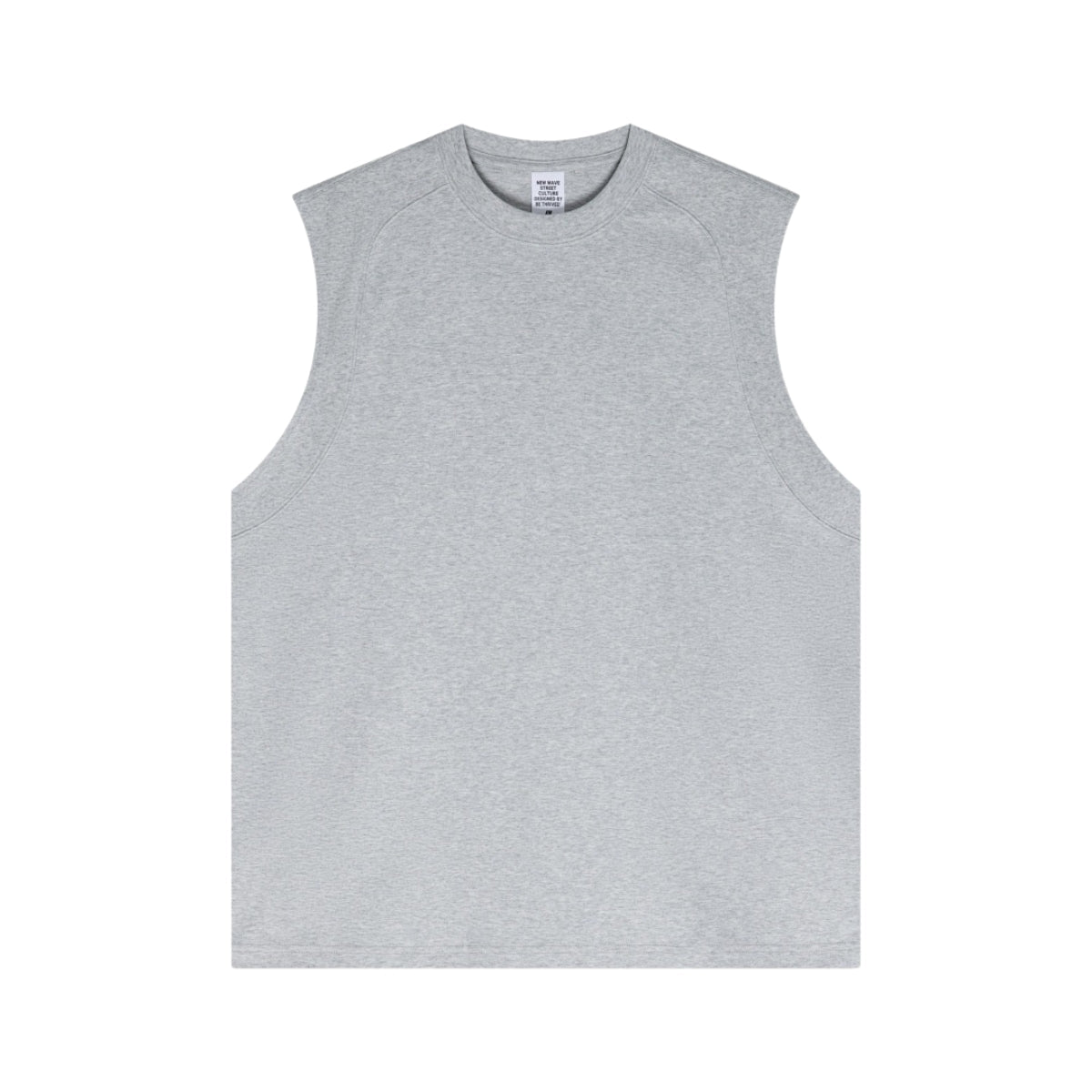 Panelled Back Seam Sleeveless T-Shirt
