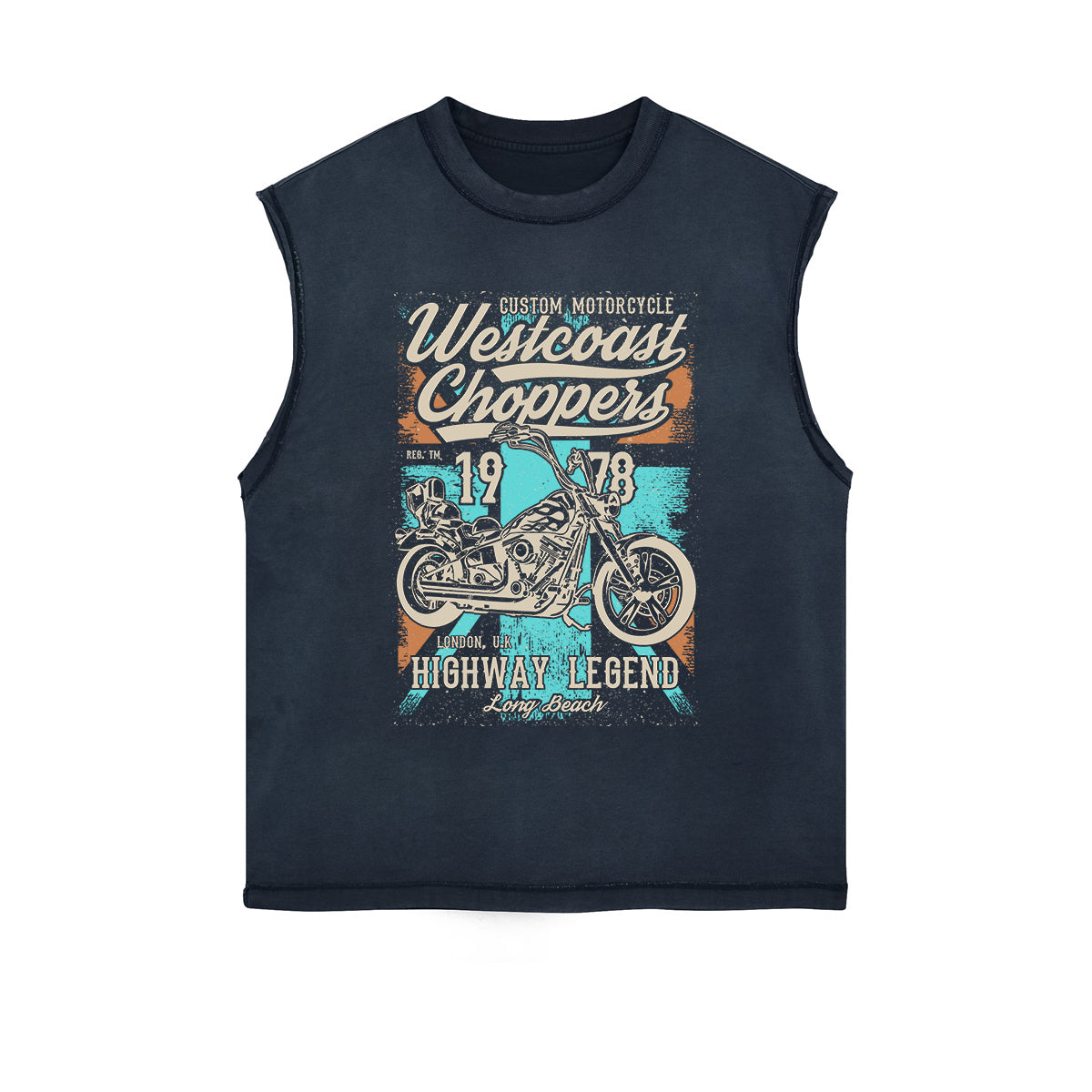 Westcoast Choppers Retro Graphic Tee-INNBLAC Fashion Apparel