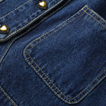 Classic Blue Boxy Denim Vest