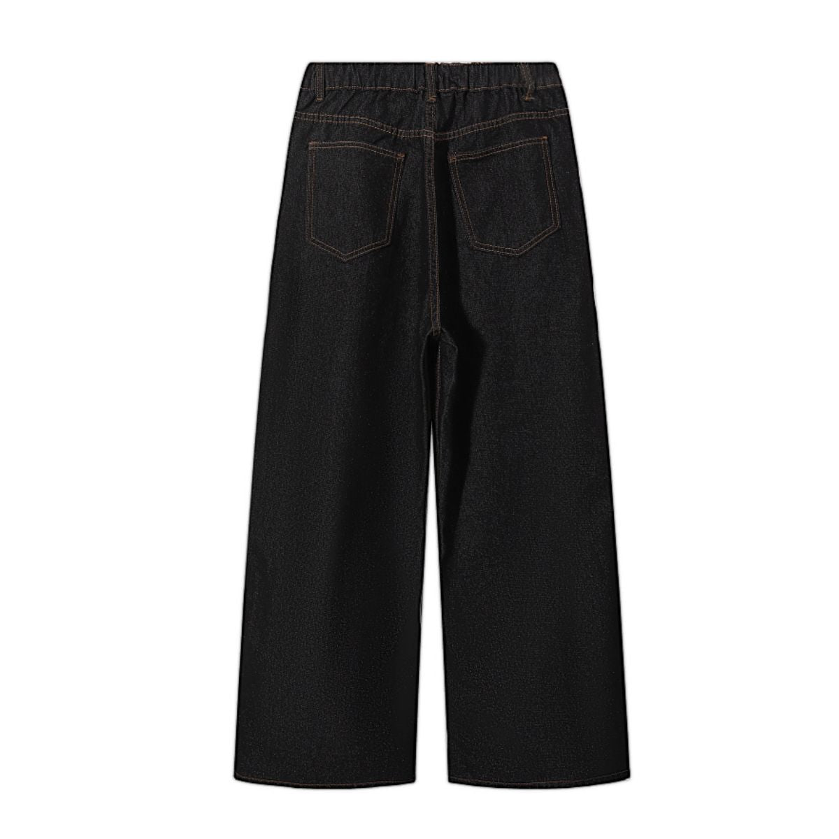 Raw Wash Wide Straight Denim Jeans