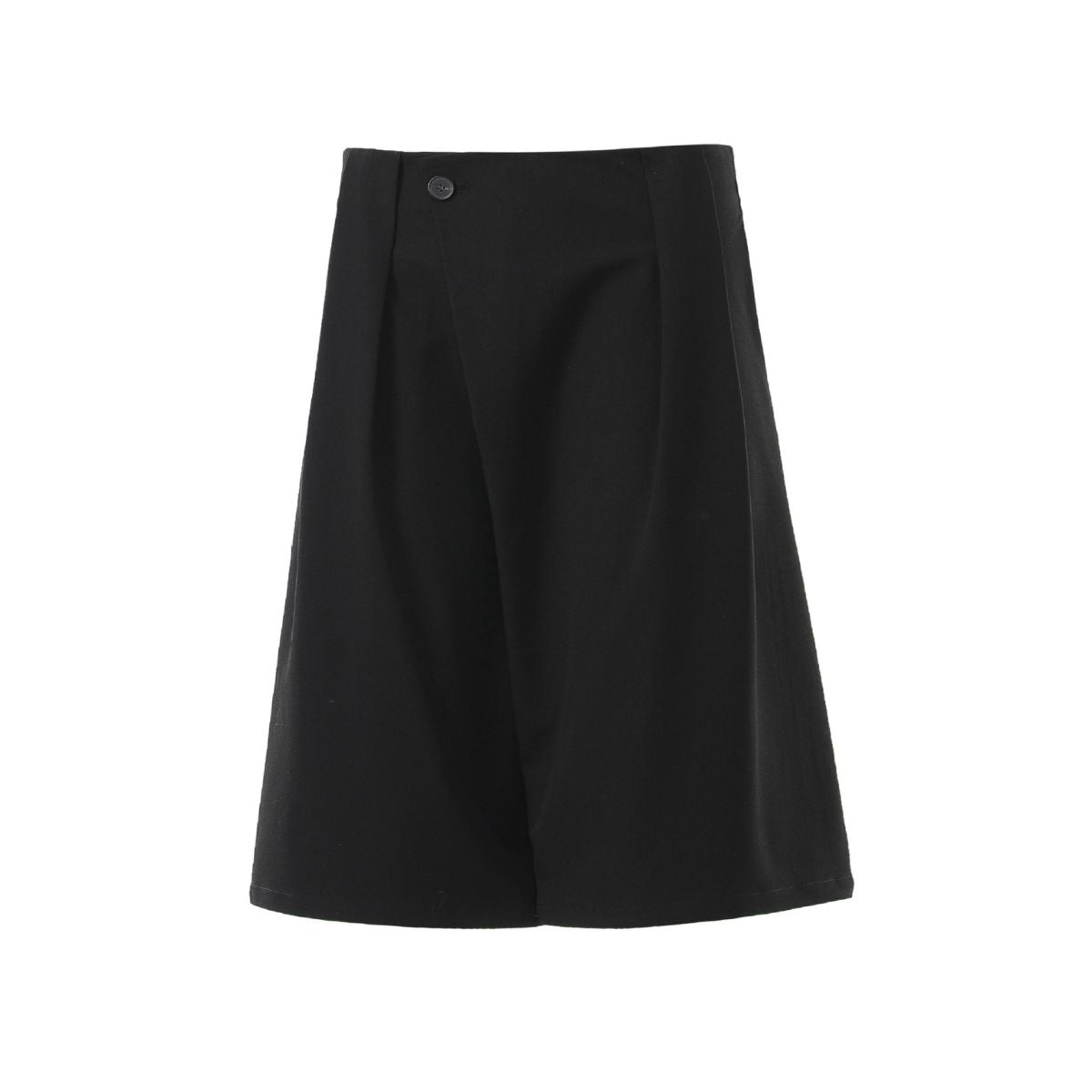Vintage Asymmetrical Wide Leg Cropped Suit Shorts