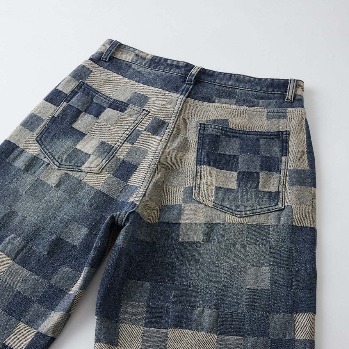 Pixel Art Baggy Jeans-INNBLAC Fashion Apparel