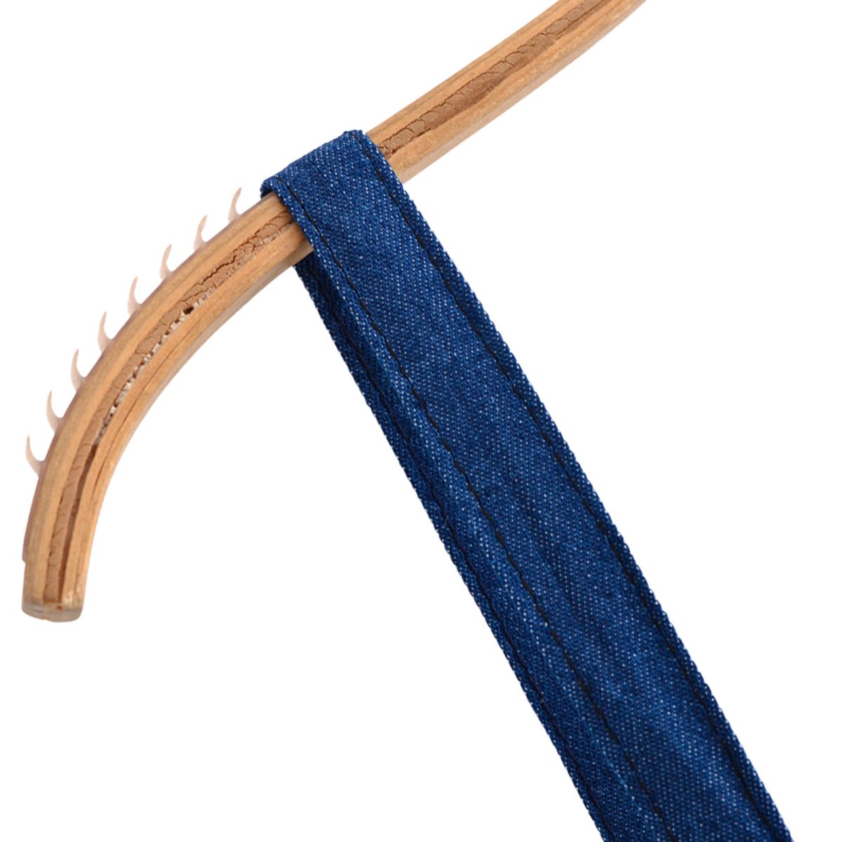 Classic Blue Denim Spaghetti Strap Flared Dress