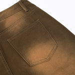 Vintage Brown Straight Leg Jeans-INNBLAC Fashion Apparel