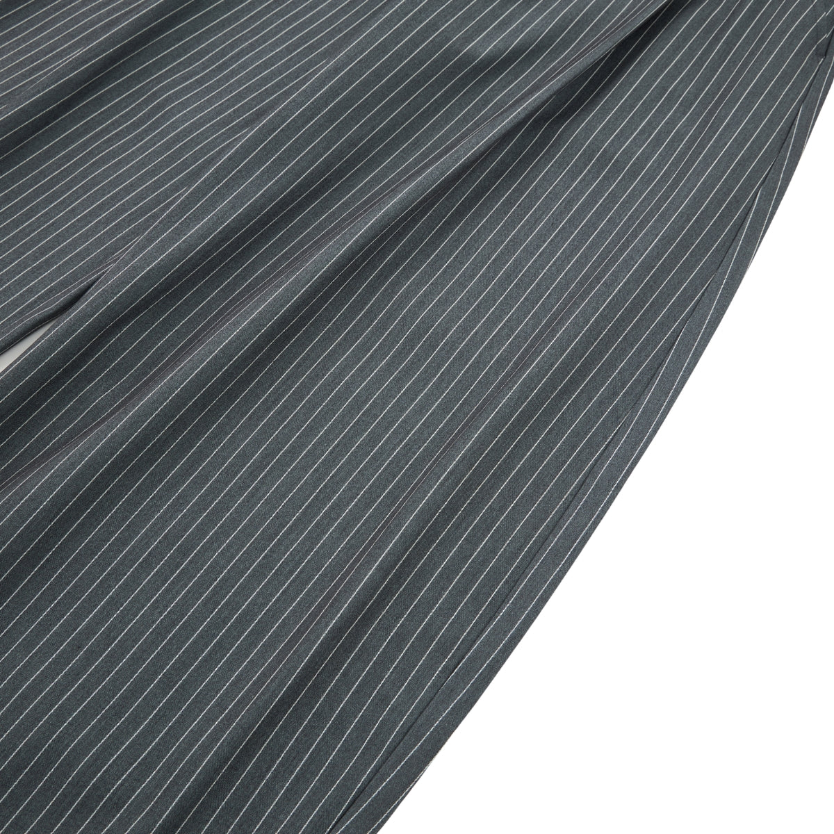 Vintage Stripe Barrel-Leg Tailored Trousers