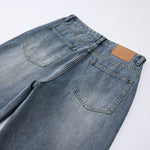 Men's Wide Leg Denim Trousers-INNBLAC Fashion Apparel