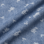 Spaghetti Strap Jacquard Denim A-line Dress