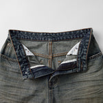 Muddy Washed Whiskers Bootcut Jeans-INNBLAC Fashion Apparel