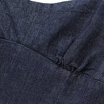 Women's Strappy Denim Maxi Dress