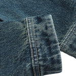 Loose Fit Denim Button-Front Jacket