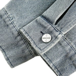 Loose-fitting Ripped Stitched Fashionable Washed Denim Jacket