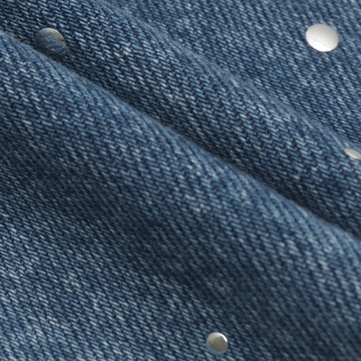 Rhinestone-Embellished Sleeveless Denim Mini Dress