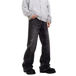 Vintage Whiskered Straight Leg Jeans