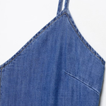 Relaxed Sleeveless A-Line Slip Midi Dress