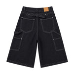 Vintage Wide Leg Denim Shorts