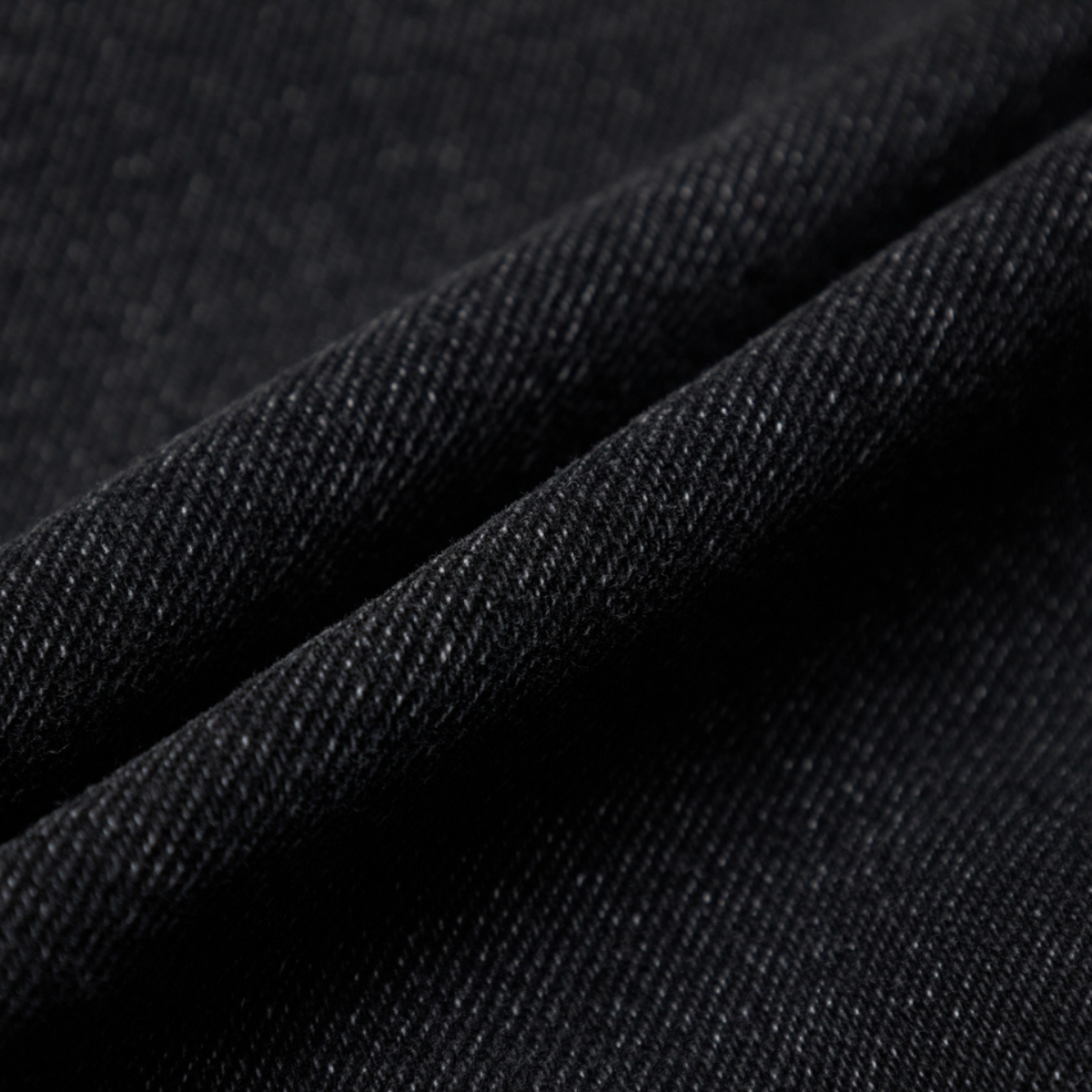 Black Denim Spaghetti Strap Mini Dress