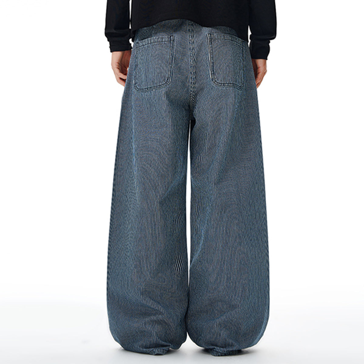 Striped Wide Leg High Waisted Casual Comfort Pants