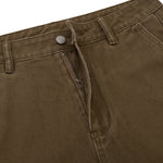 Vintage Washed Cleanfit Straight Cut Wide Leg Denim Shorts