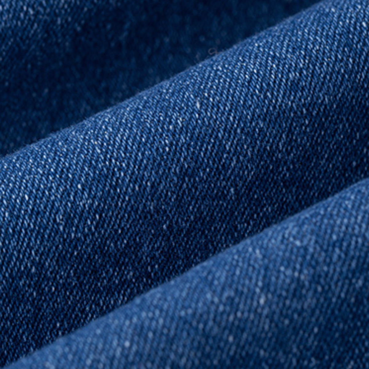 Square Neck A-Line Denim Midi Dress