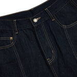 Patchwork Wide-Leg Cropped Denim Jeans