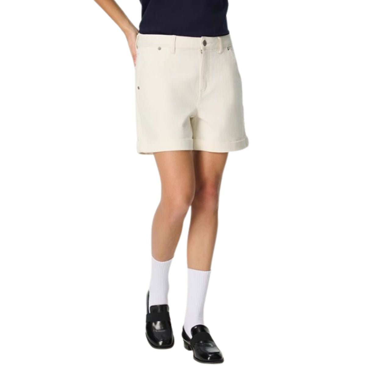 Women's Relaxed Fit Cuffed Denim Shorts