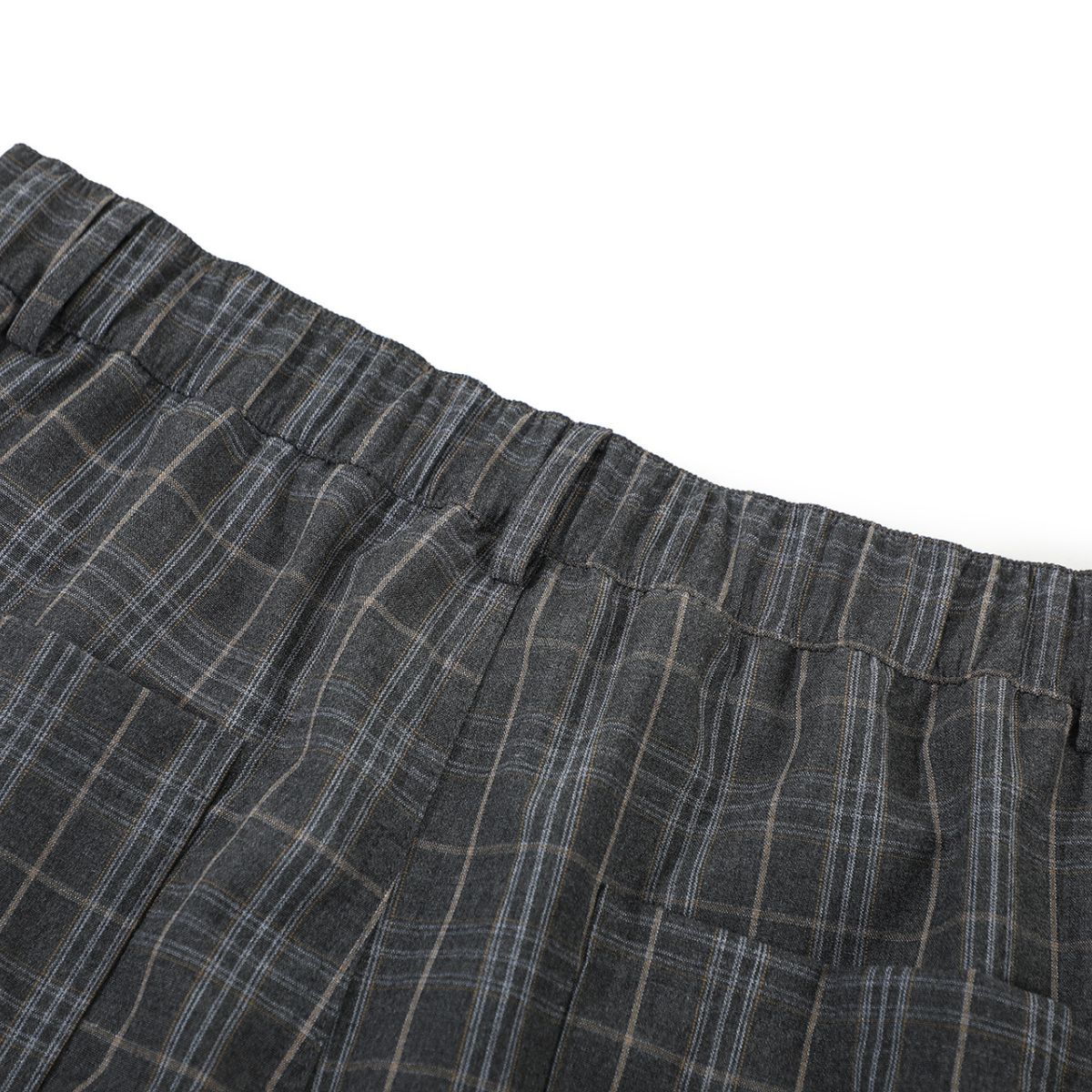 Plaid Multi-Pocket Cropped Cargo Shorts