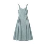 Vintage Washed Denim Slip Mididress