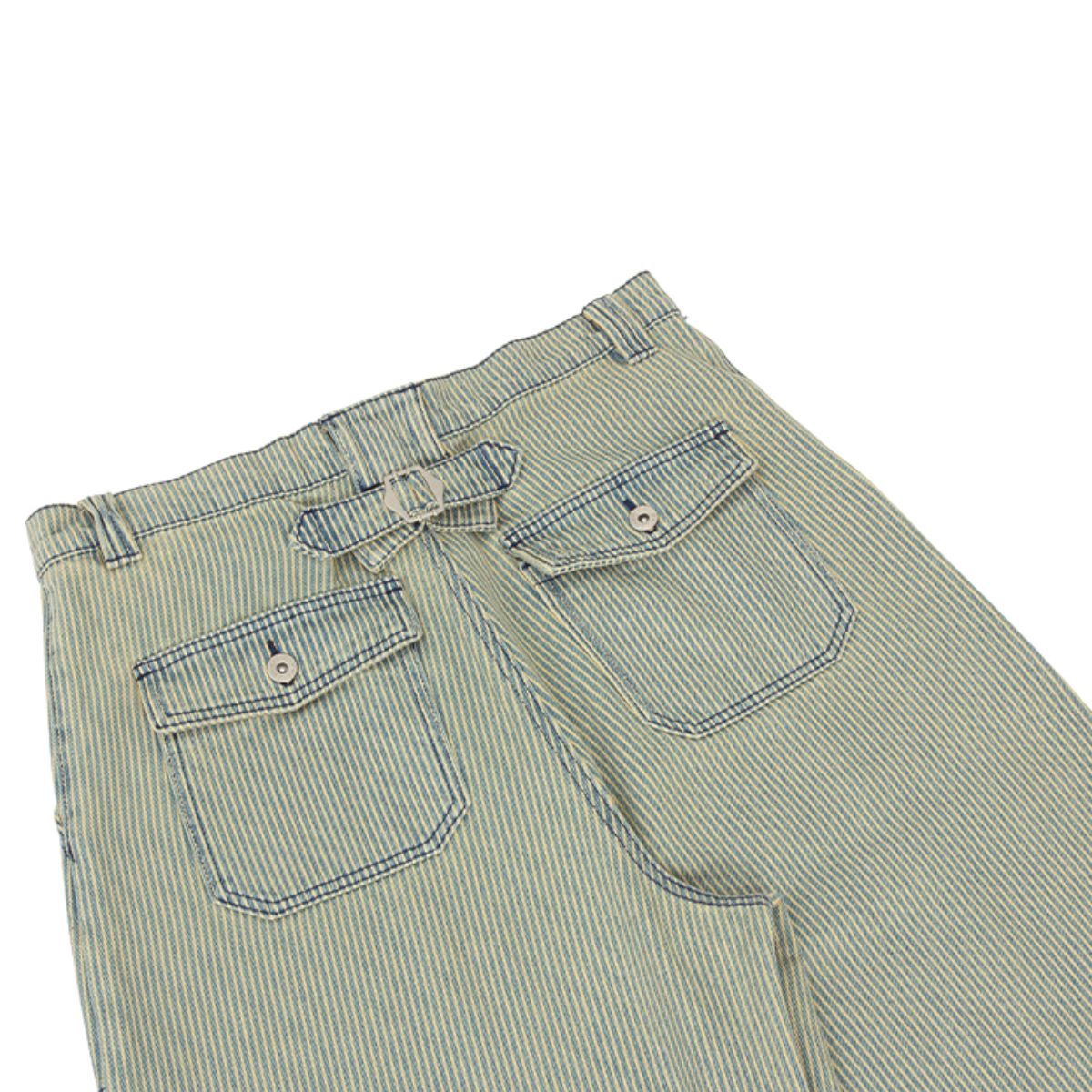 Vintage Patchwork Appliqué Wide-Leg Curved Barrel Jeans