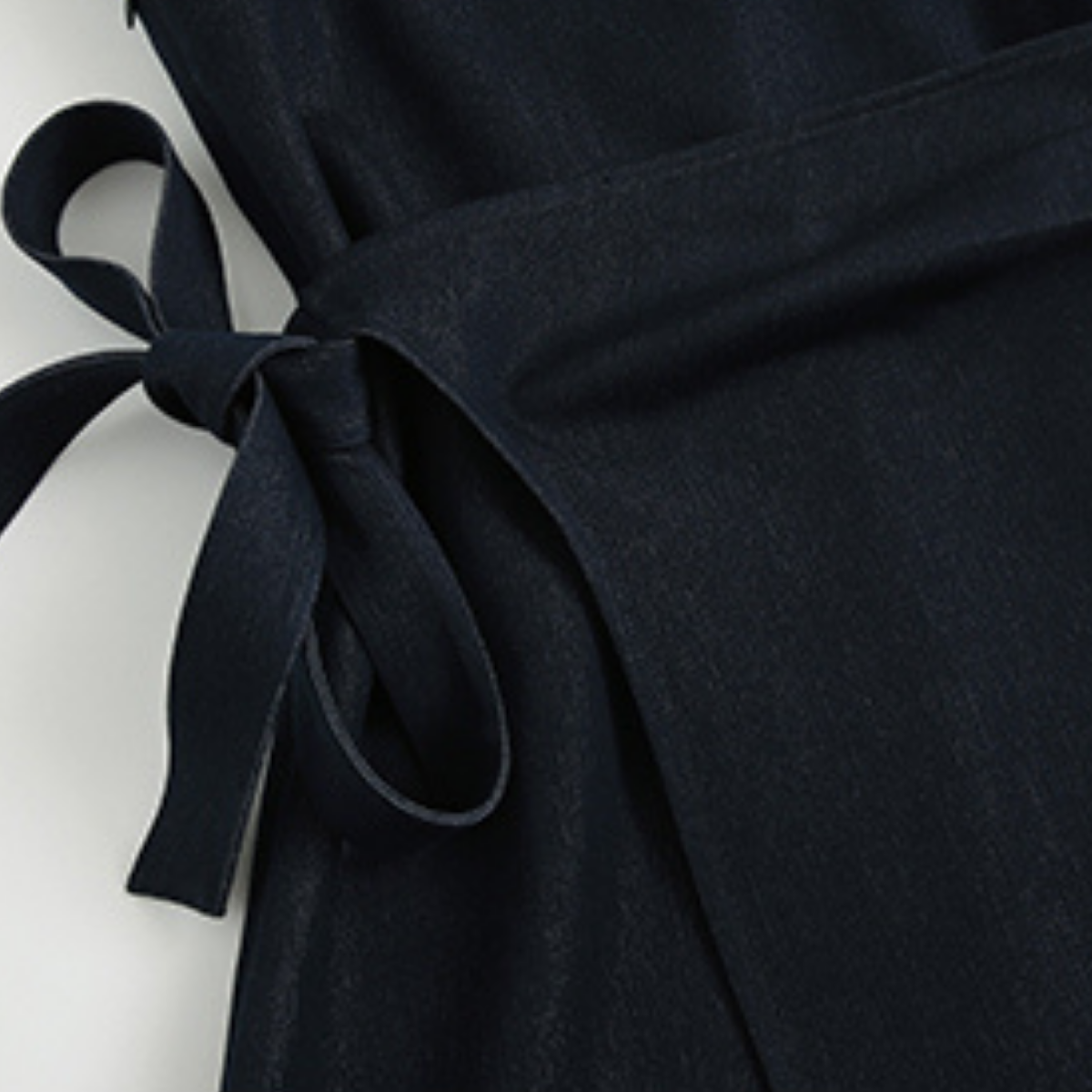 Women's Sleeveless Denim Wrap Mini Dress