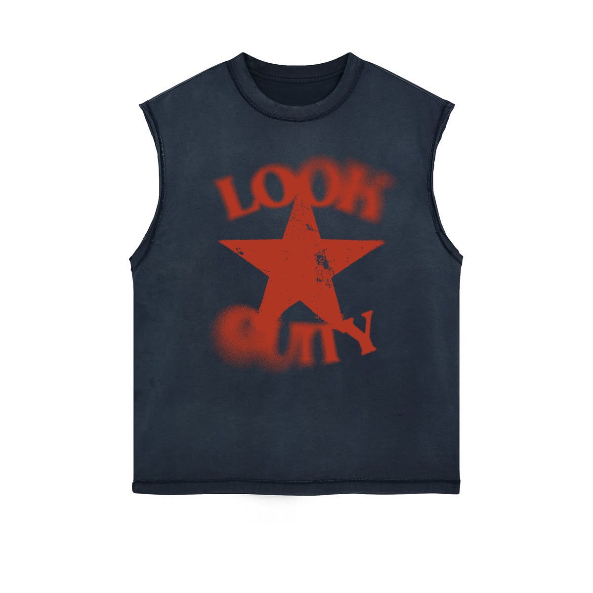 Retro Pentagram Graphic Sleeveless Tee-INNBLAC Fashion Apparel