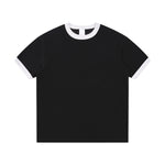 Crew Neck Boxy Fit Ringer Tee 220gsm