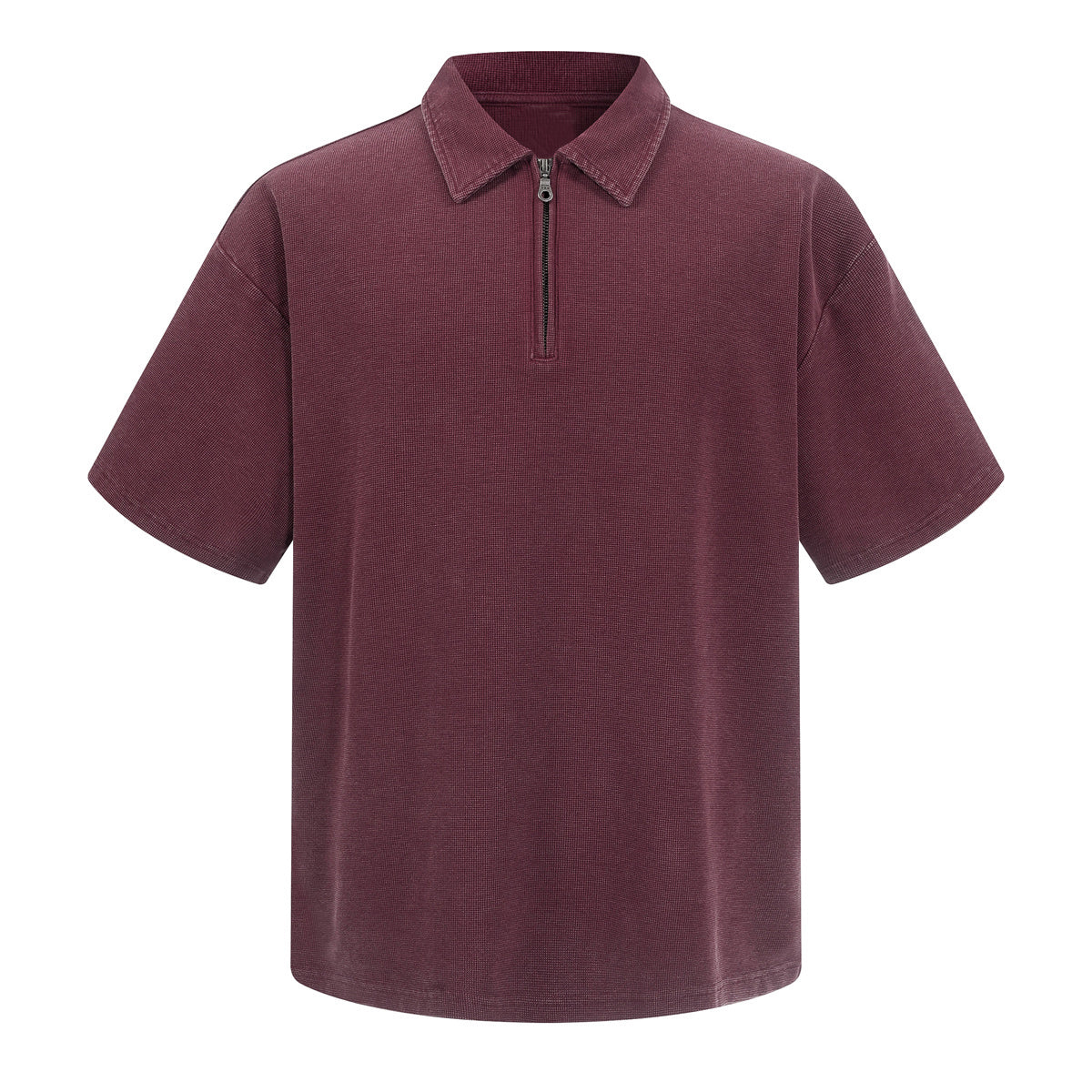 Zippered Polo Soft Cotton Everyday Casual Stylish Tee