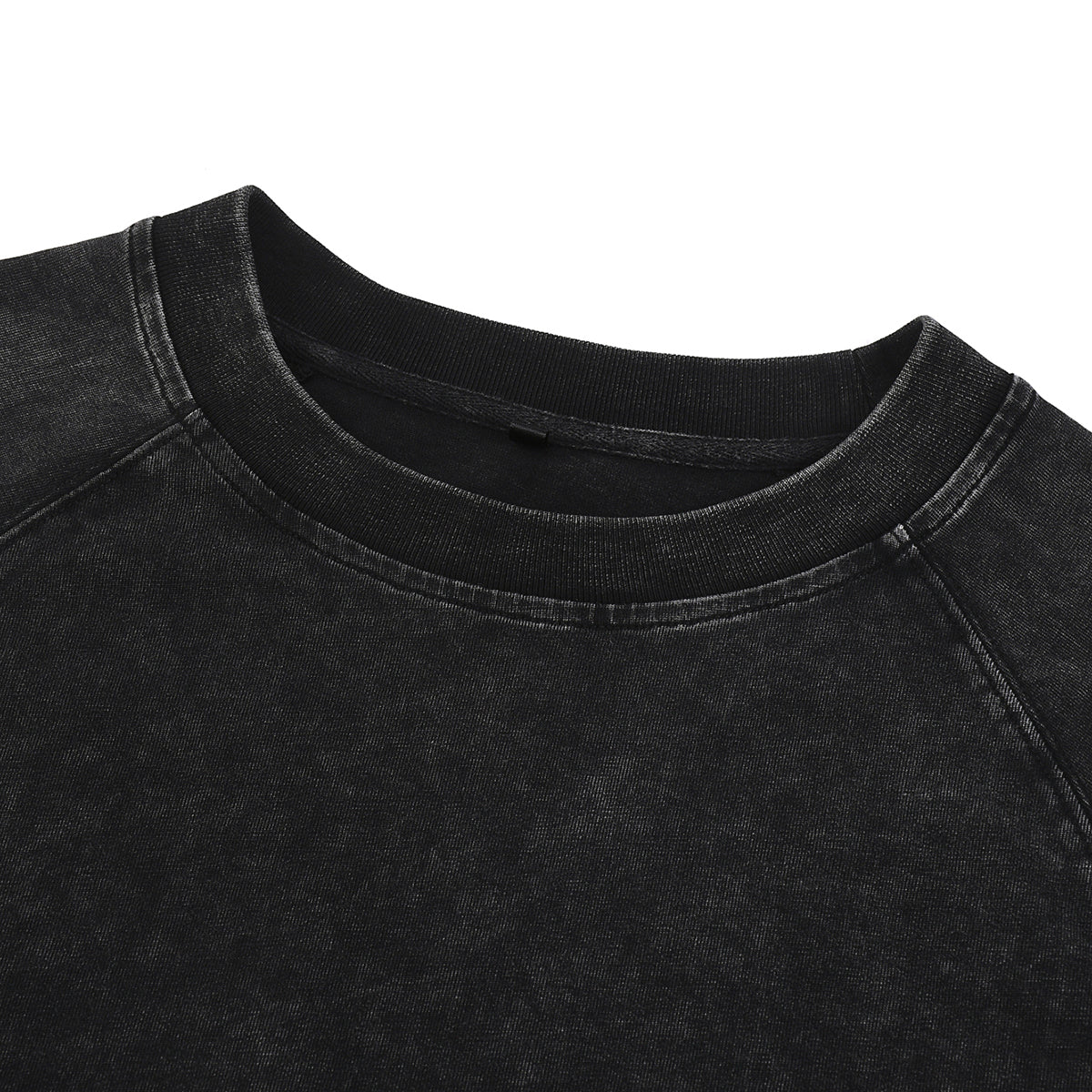 Stone-Washed Raw-Edge T-Shirt 270gsm