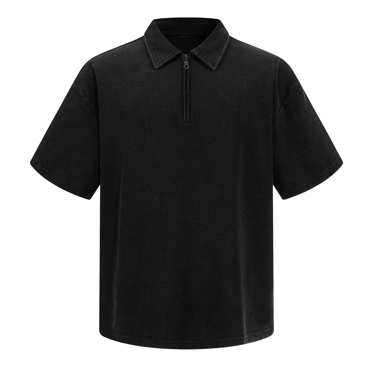 Zippered Polo Soft Cotton Everyday Casual Stylish Tee