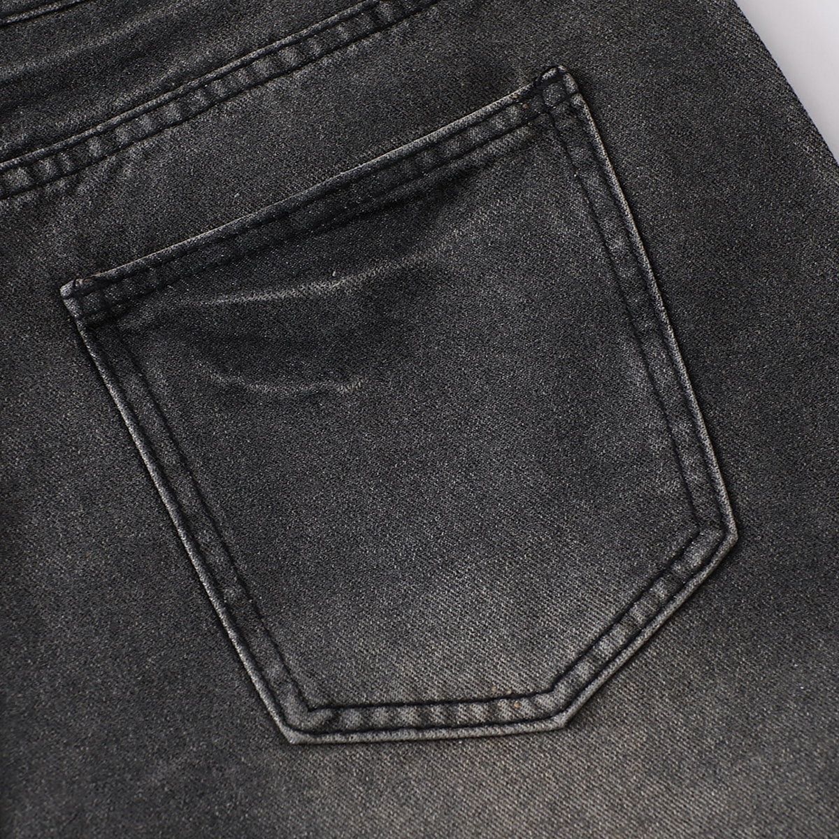 Vintage Whisker Wash Wide-Leg Jeans