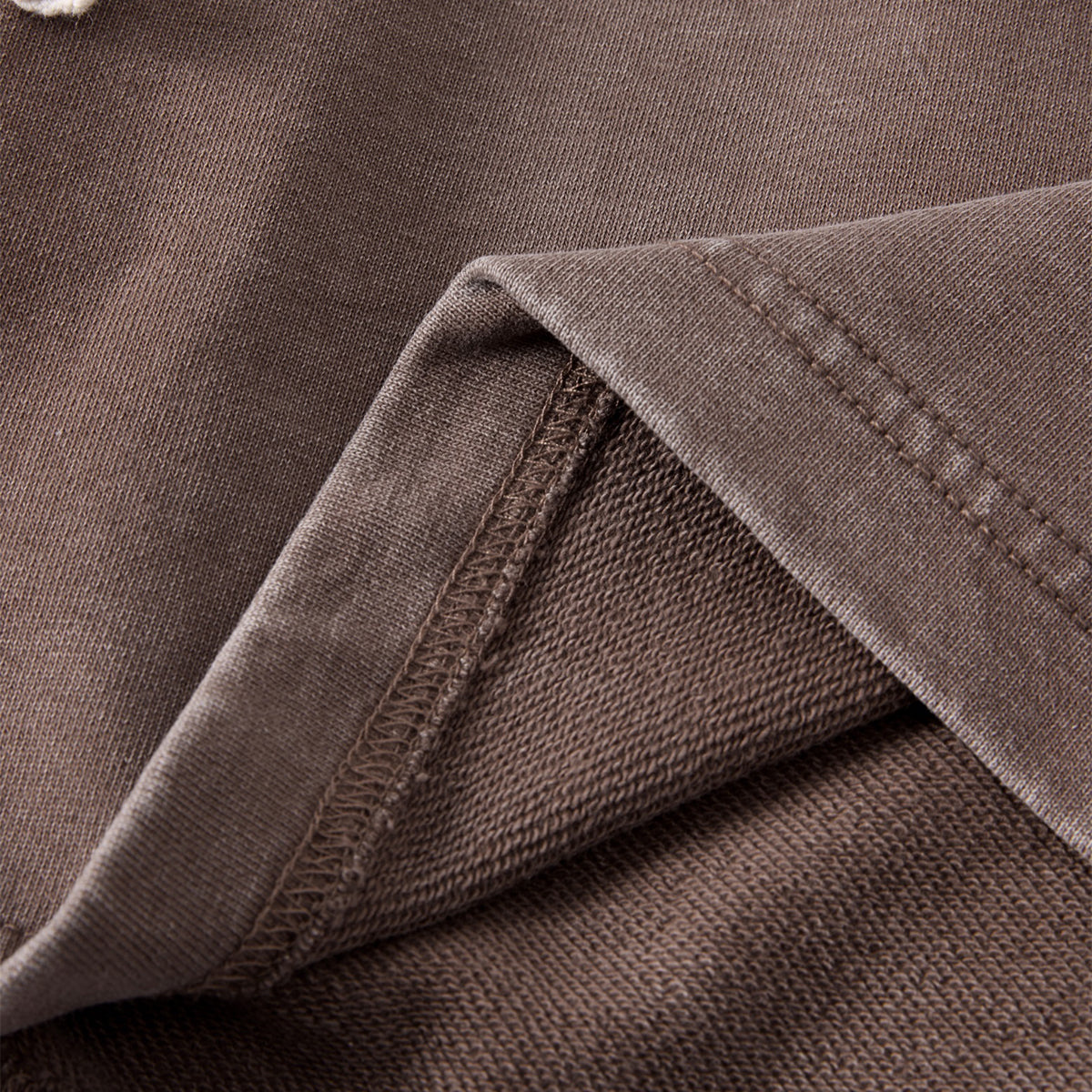 Double Waistband Snow Washed Distressed Shorts