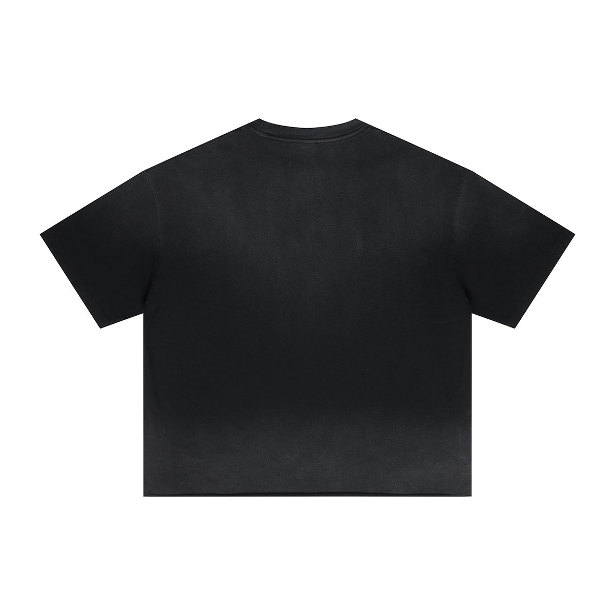 Boxy Raw Edge Washed Loose Short Sleeve Tee
