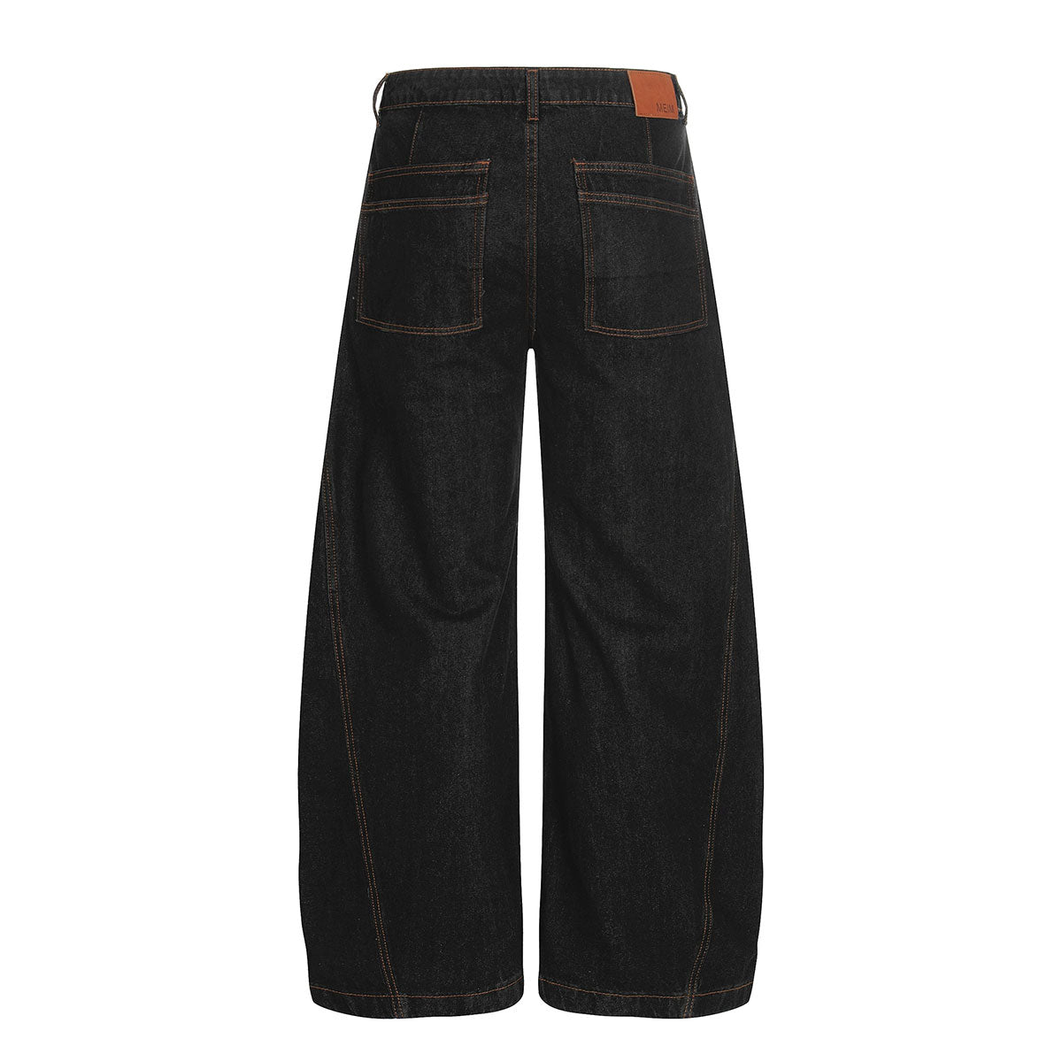 Structured Wide Leg Heavy Stitch Denim